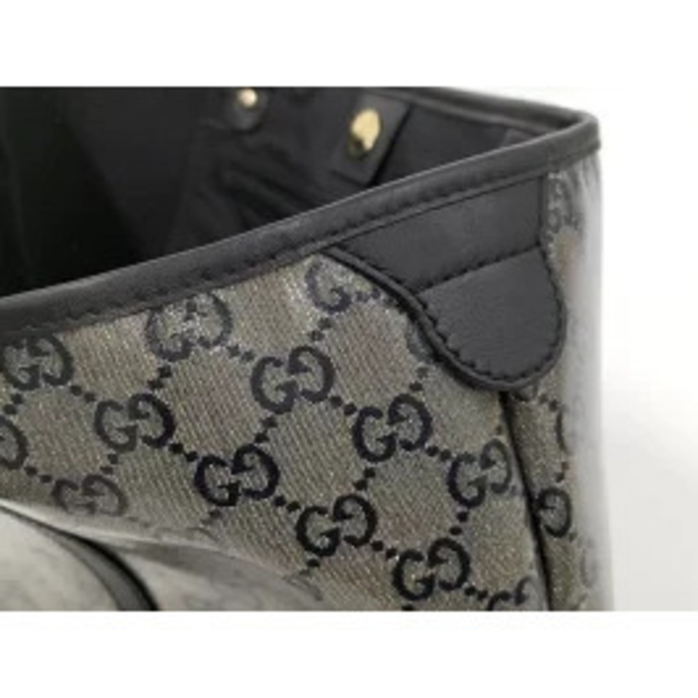 GUCCI Tote Bag Shoulder GG Crystal Black - Picture 6 of 9
